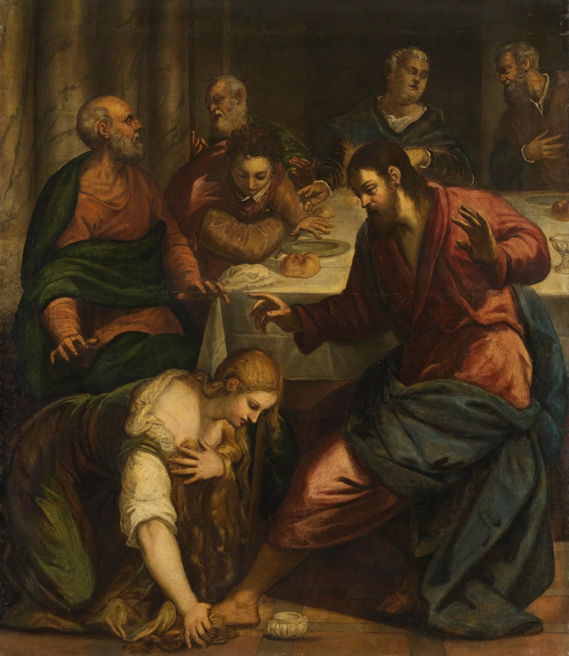 Kristus i farisæeren Simon's hus - Jacopo Tintoretto