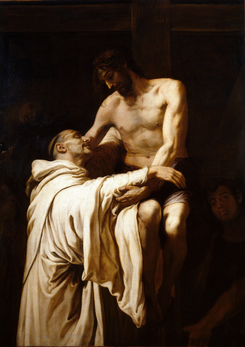 Kristus kysser Sankt Bernhard - Francisco Ribalta