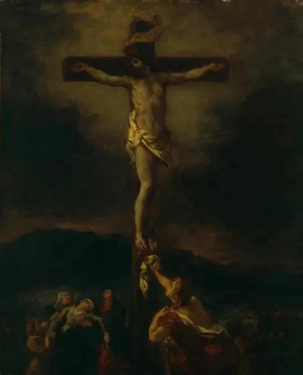 Kristus på korset med de hellige kvinder - Eugène Delacroix