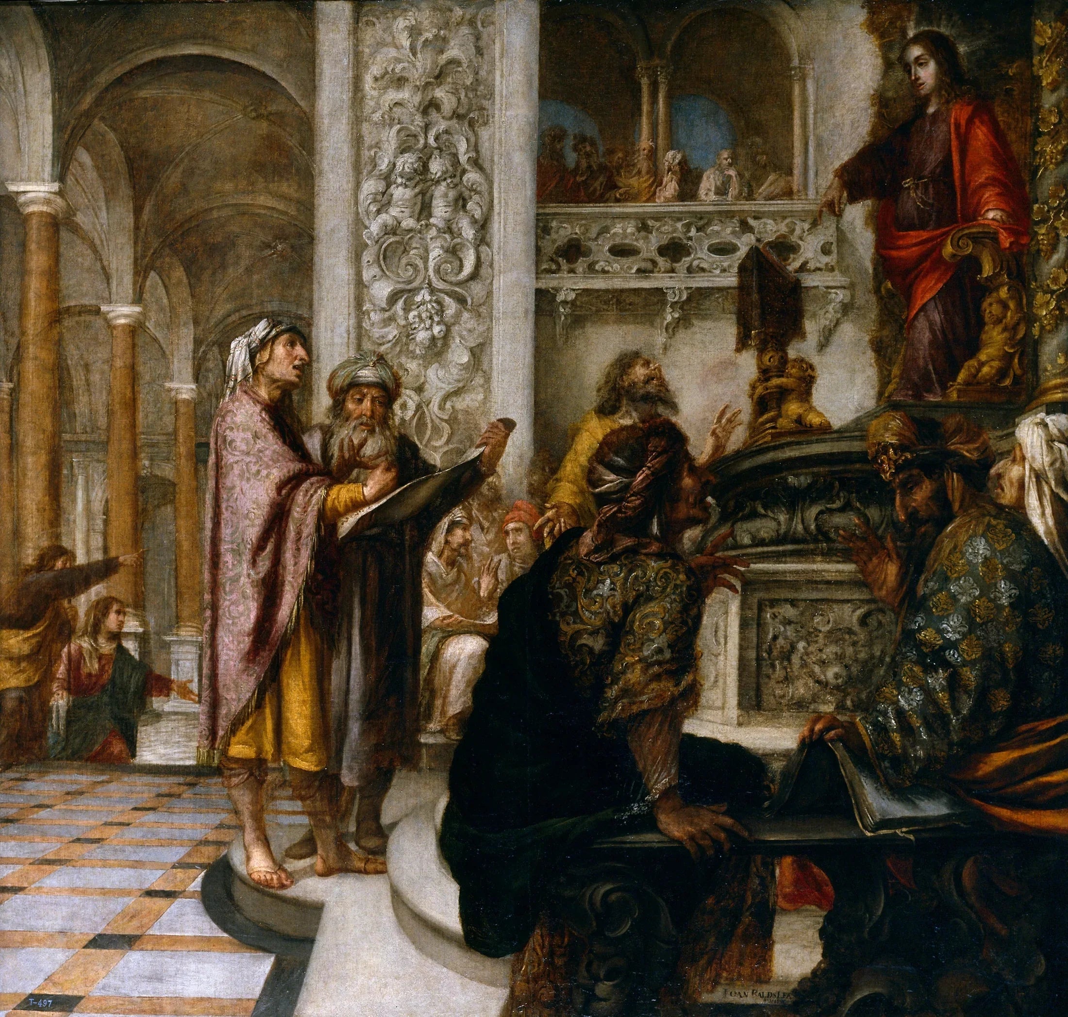 Le Christ en désaccord avec les Docteurs - Juan de Valdés Leal image 1 reproduction réalisée par Alpha Reproduction