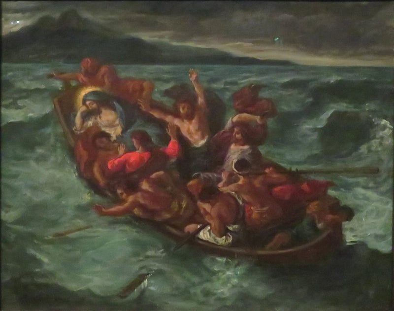 Den sovende Kristus under stormen - Eugène Delacroix