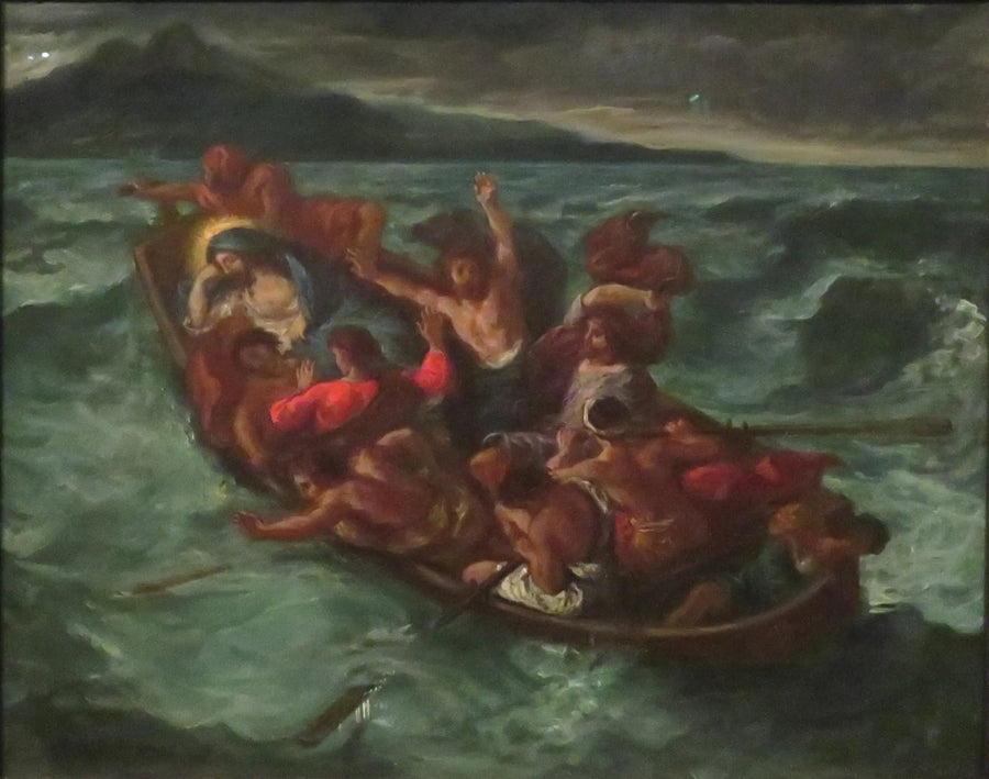 Den sovende Kristus under stormen - Eugène Delacroix