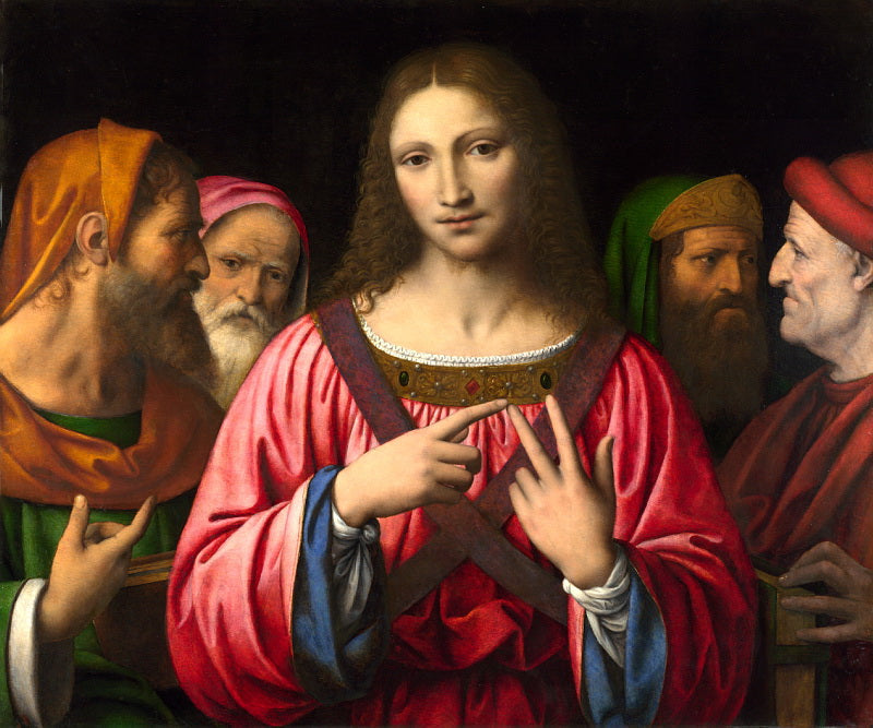 Kristus omgivet af læger - Bernardino Luini