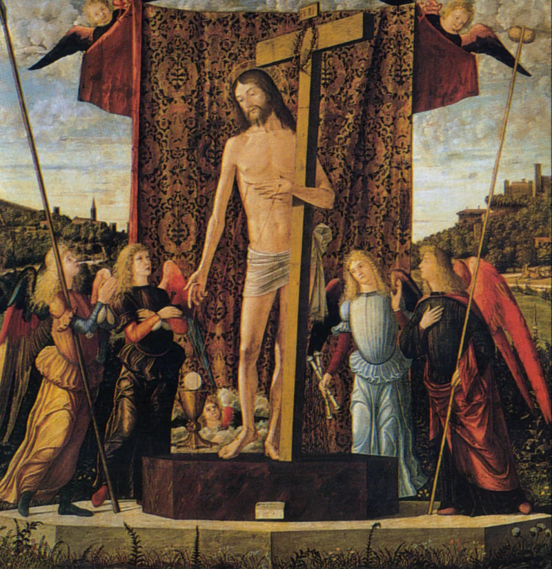 Kristus mellem fire engle - Vittore Carpaccio