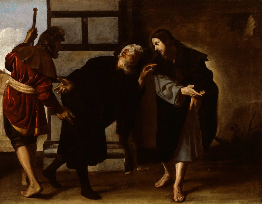 Kristus og to disciple på Emmaus-vandringen - Alonso Cano