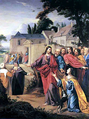 Kristus og Kana'anæeren - Philippe de Champaigne