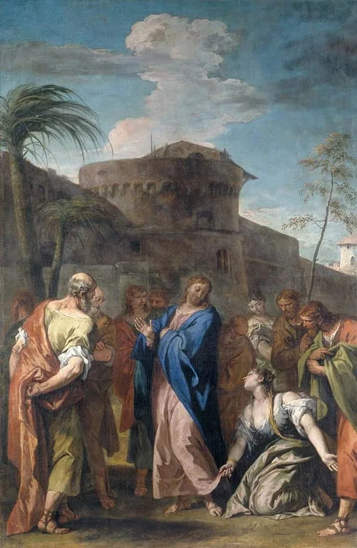 Kristus og kvinden, der troede - Sebastiano Ricci
