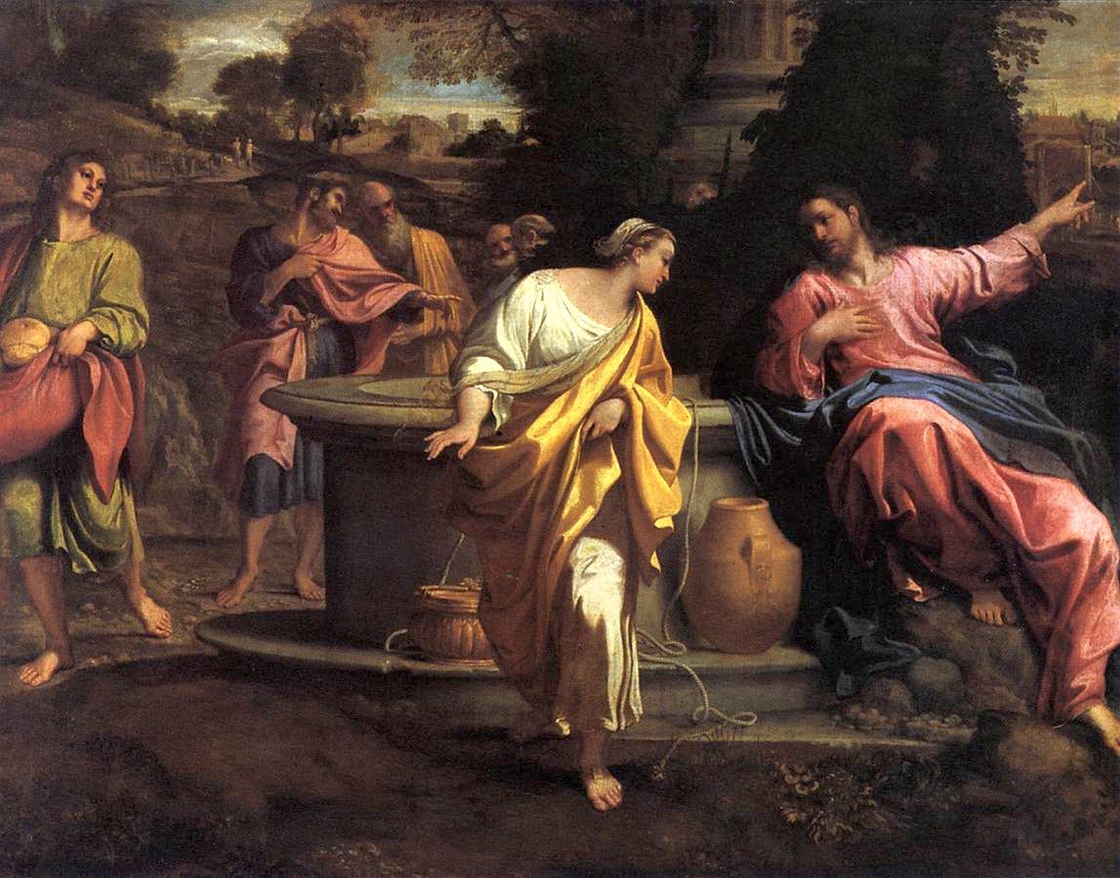 Le Christ et la Samaritaine - Annibale Carracci - Alpha Reproduction