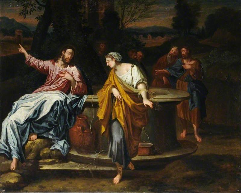 Kristus og den samaritiske kvinde ved brønden - Annibale Carracci