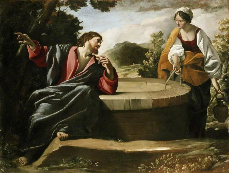 Kristus og den samaritiske kvinde - Giovanni Lanfranco