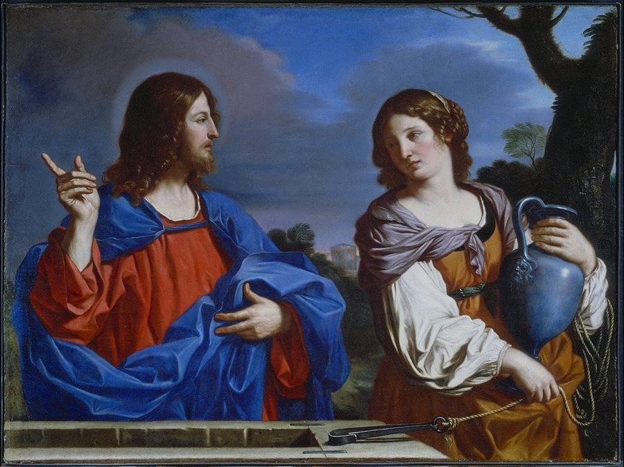 Kristus og den samaritaniske kvinde - Guercino