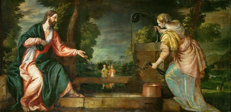 Kristus og den samaritiske kvinde - Paul Véronèse