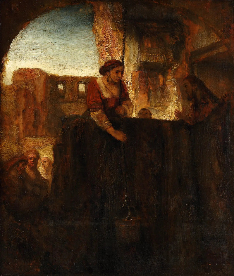 Kristus og Samaritanen - Rembrandt