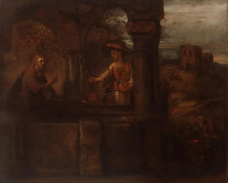 Kristus og Samaritanen - Rembrandt