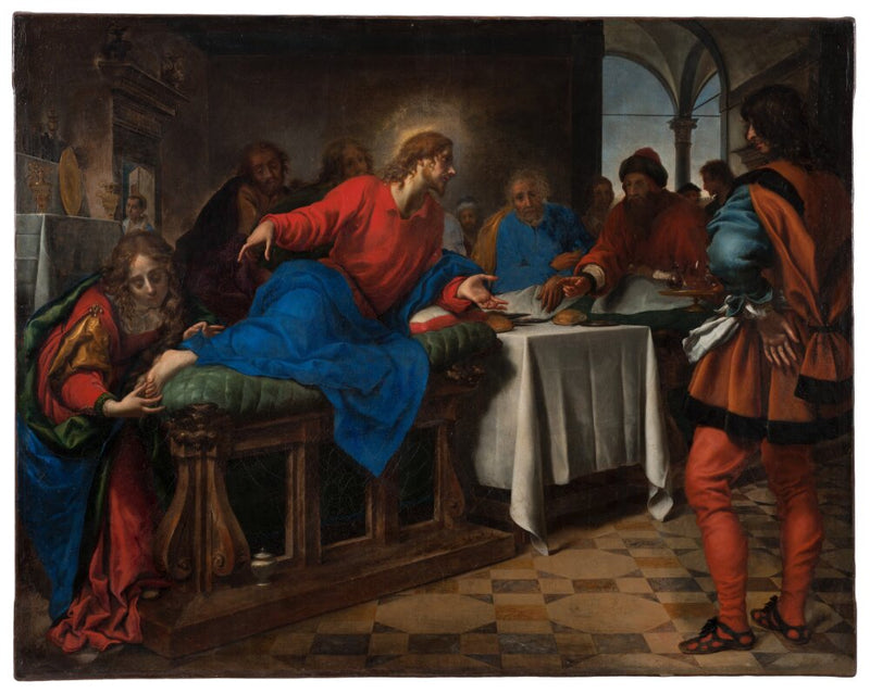 Kristus og Maria Magdalene i Simon's hus - Carlo Dolci