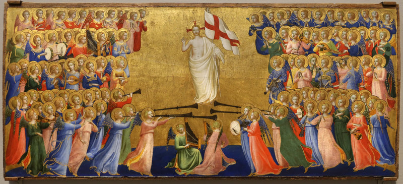 Den Kristus herliggjort i himmelens gård - Fra Angelico