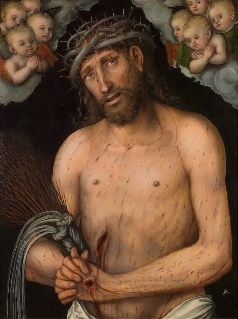 Kristus, smertefuld mand - Lucas Cranach den Ældre