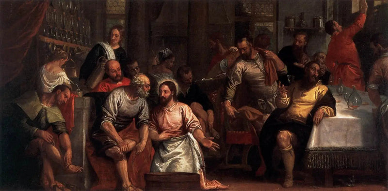 Kristus vasker disciplenes fødder - Paul Véronèse