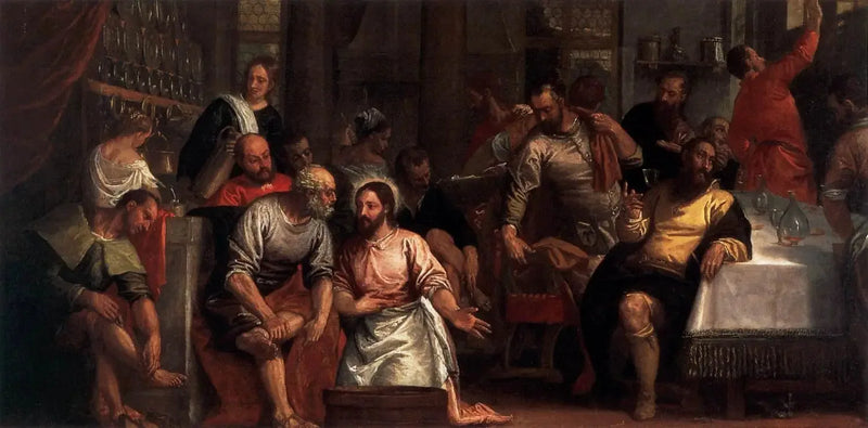Kristus vasker disciplenes fødder - Paul Véronèse