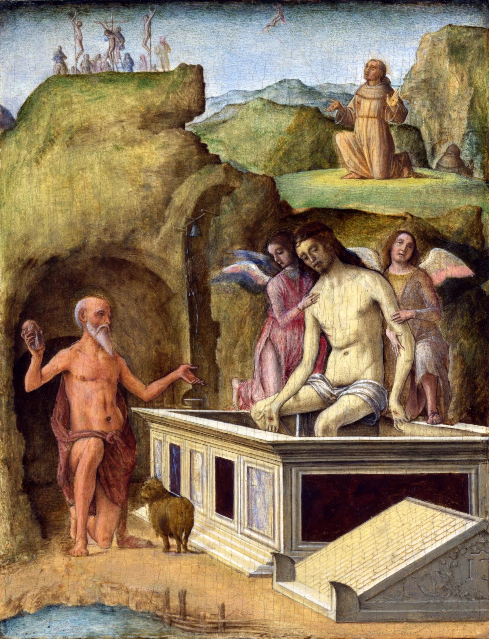 Le Christ mort - Ercole de’ Roberti image 1 copie de tableau peinte à la main