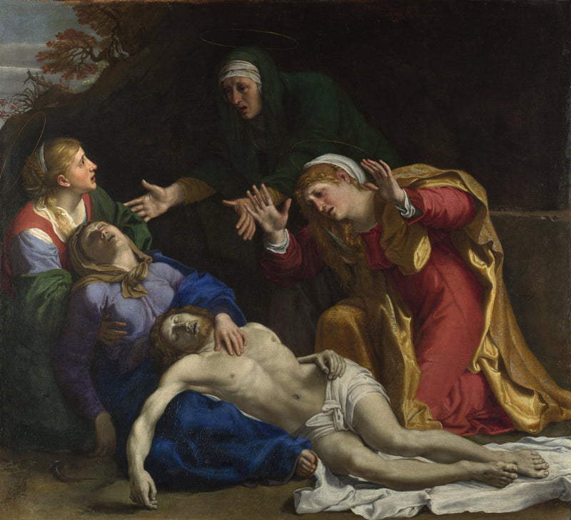 Den døde Kristus grædende (« De tre Marie ») - Annibale Carracci