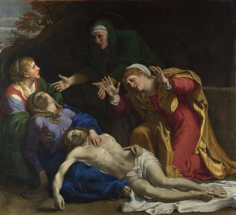 Den døde Kristus grædende (« De tre Marie ») - Annibale Carracci