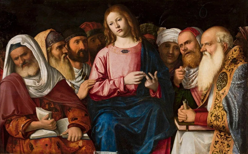 Kristus blandt lærerne (detalje). - Cima da Conegliano