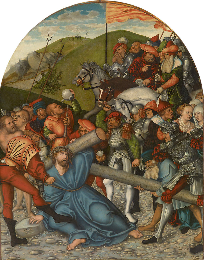 Kristus bærer korset - Lucas Cranach den Ældre