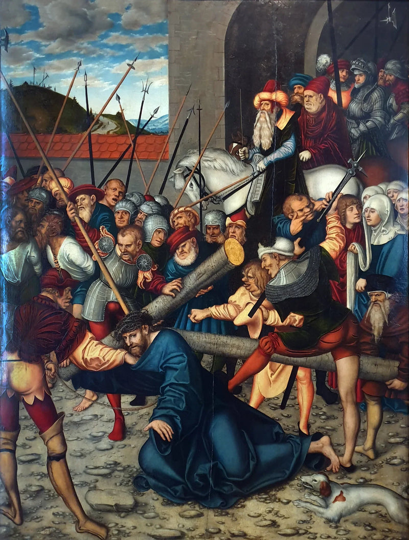 Kristus med korset - Lucas Cranach den Ældre