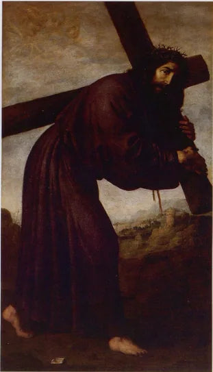 Le Christ portant sa croix - Francisco de Zurbarán image 1 reproduction artisanale de tableau
