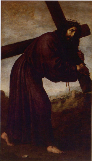 Kristus bærer sit kors - Francisco de Zurbarán