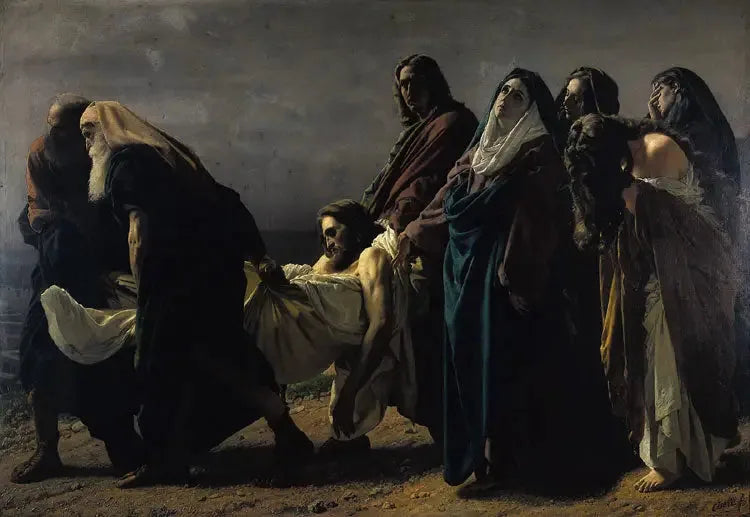 Kristus båret til graven - Antonio Ciseri