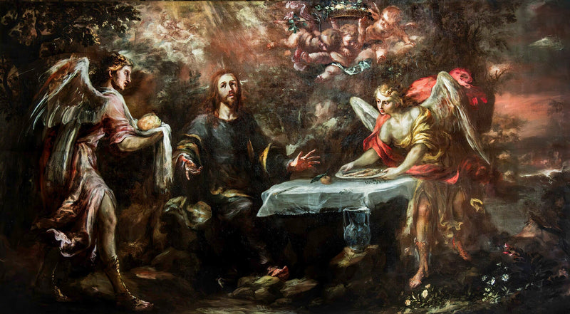 Kristus tjent af engle - Juan de Valdés Leal