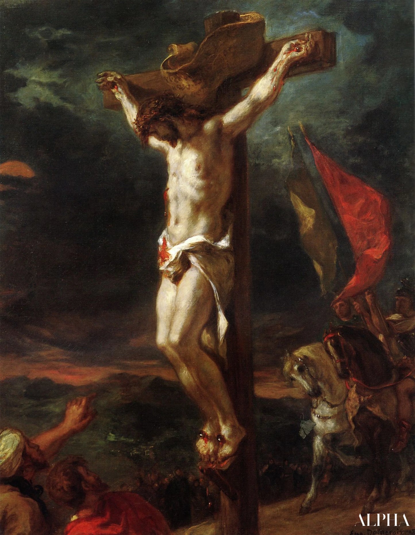 Le Christ sur la croix (1846) - Eugène Delacroix - Reproductions de tableaux et peintures haut de gamme