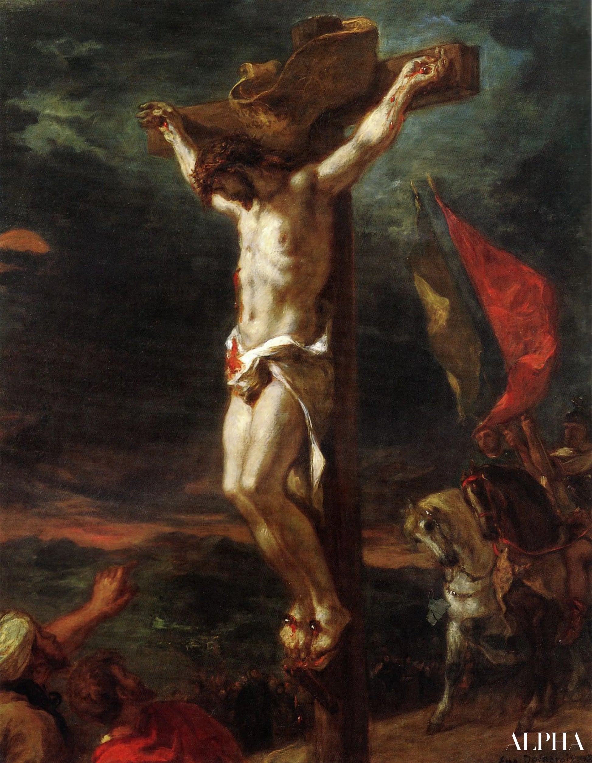 Le Christ sur la croix (1846) - Eugène Delacroix - Reproductions de tableaux et peintures haut de gamme