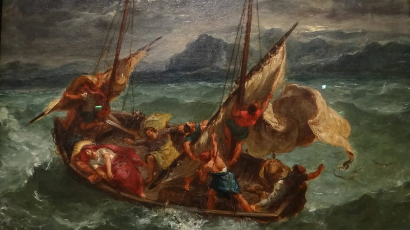 Kristus på Genesaret Sø - Eugène Delacroix