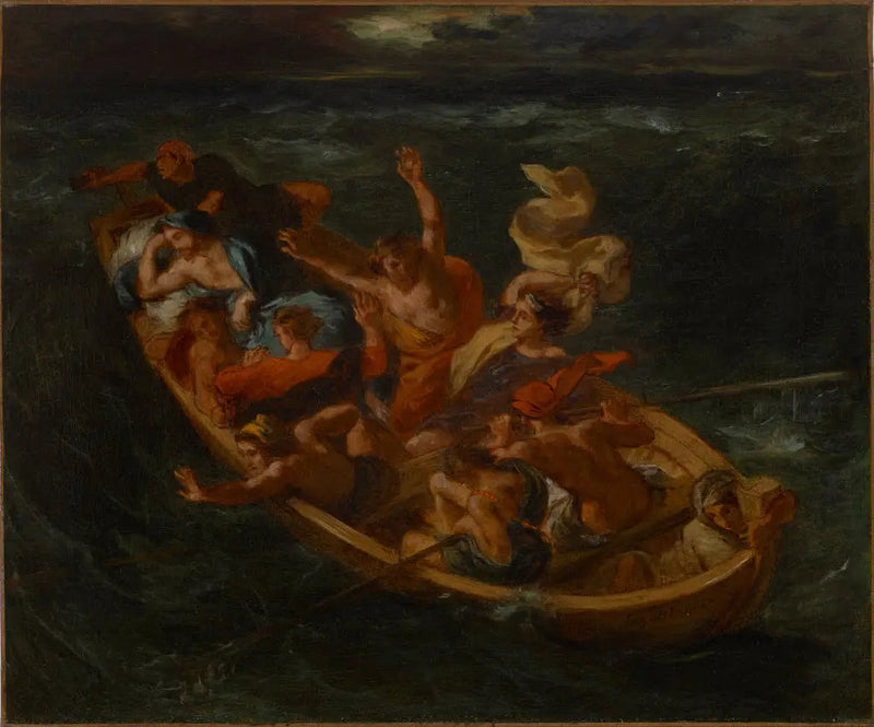 Kristus på Genesaret Sø - Eugène Delacroix
