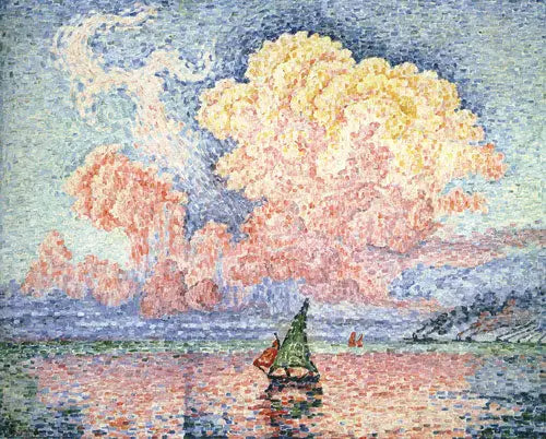 Den lyserøde himmel, Antibes - Paul Signac