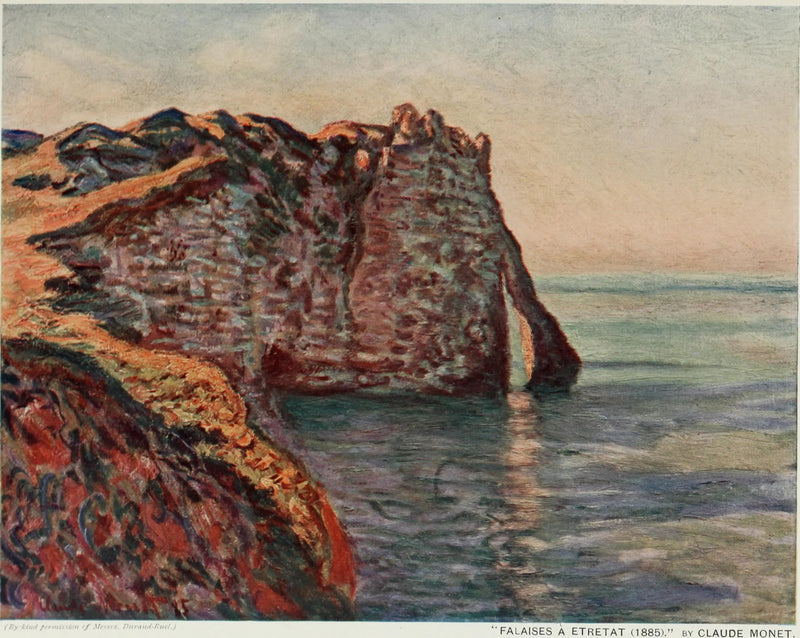 Klippen og Aval-porten - Claude Monet