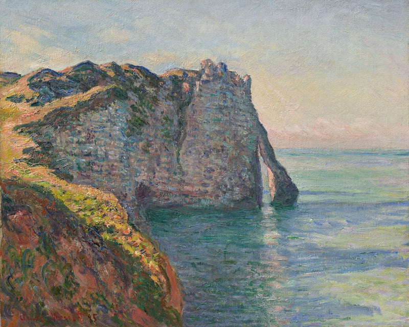 Klippen og Aval-porten - Claude Monet