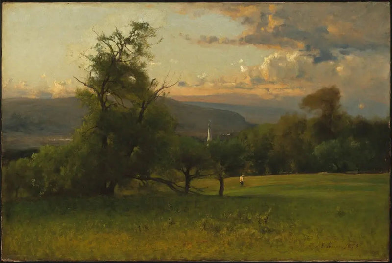 Kirkeklokketårnet - George Inness