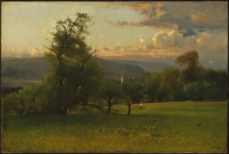 Kirkeklokketårnet - George Inness