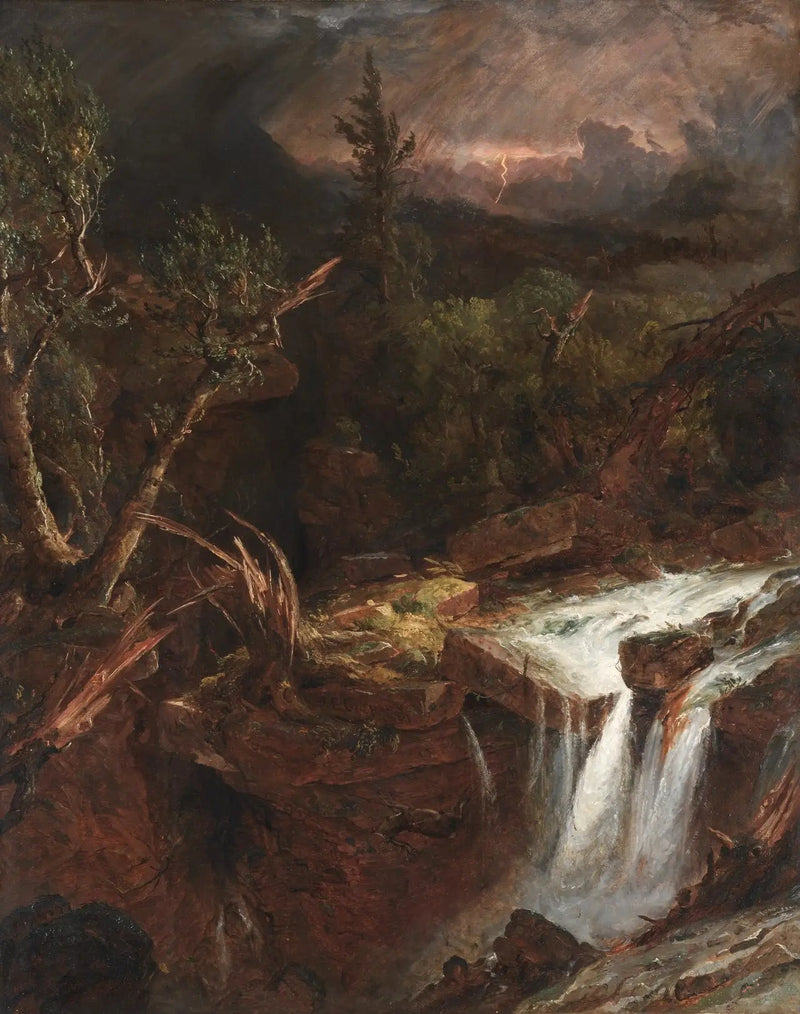 Nellikeknoppen - En stormscène i Catskill-bjergene - Jasper Francis Cropsey