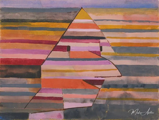 Le Clown de la Pyramide - Paul Klee - Reproductions de tableaux et peintures haut de gamme