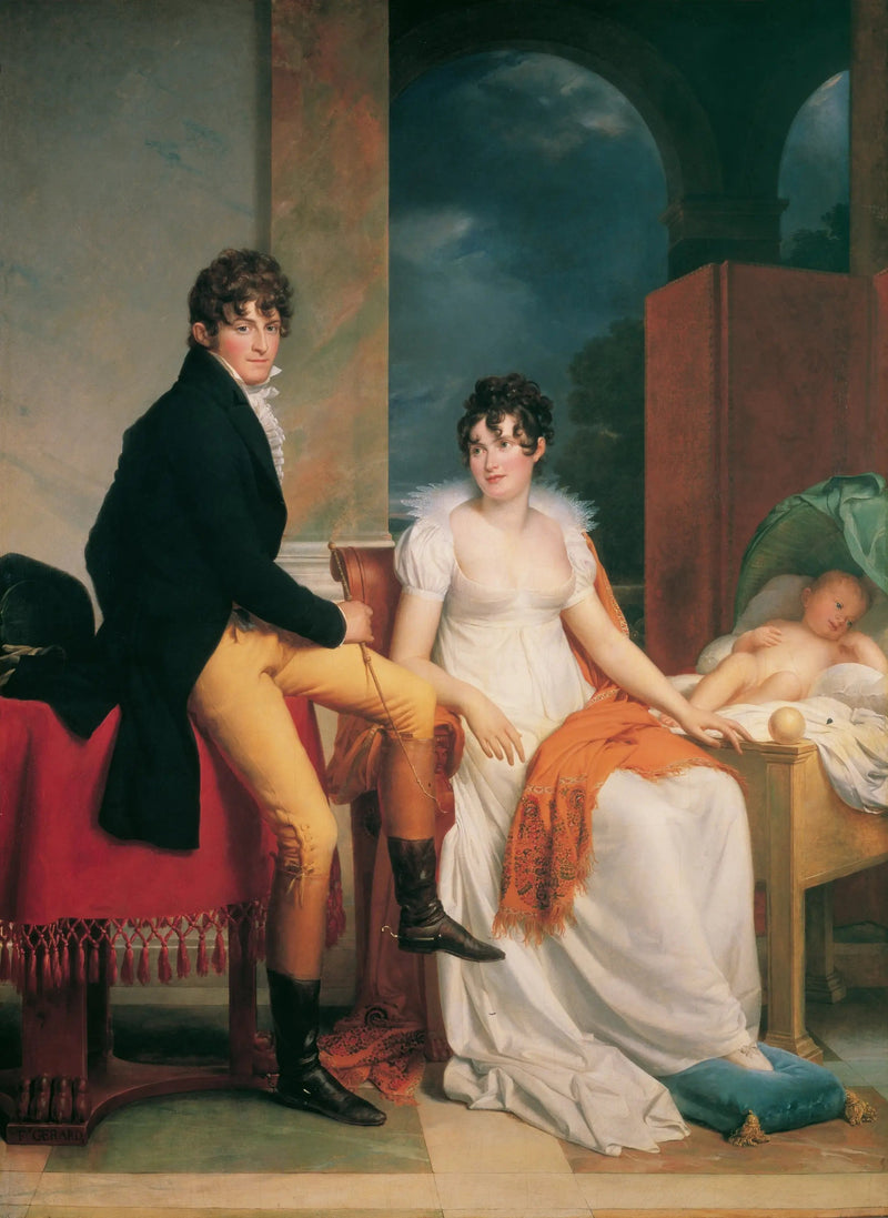 Greve Moritz Christian von Fries og hans familie - François Gérard