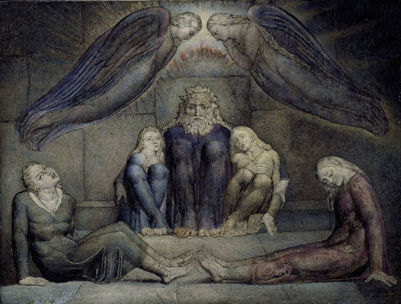 Greven Ugolino og hans sønner i fængsel - William Blake