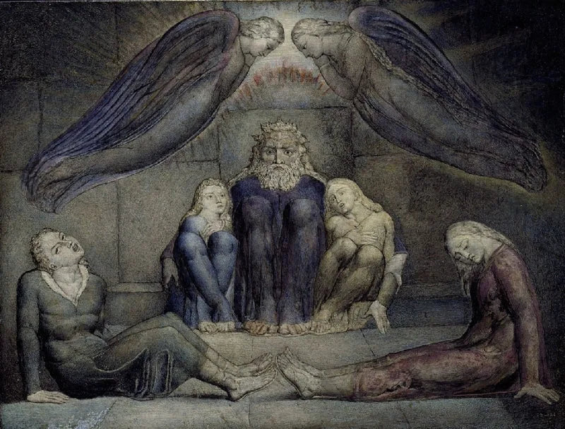Greven Ugolino og hans sønner i fængsel - William Blake