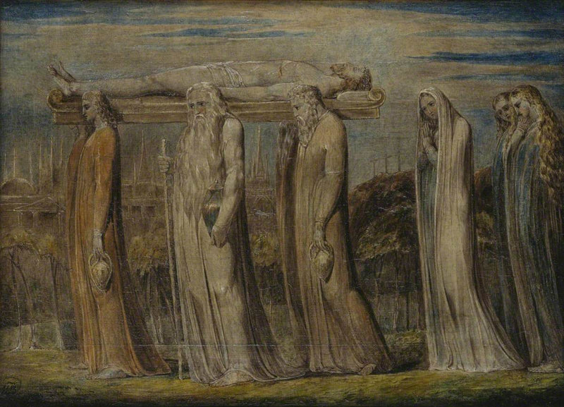 Kristi legeme båret til graven - William Blake