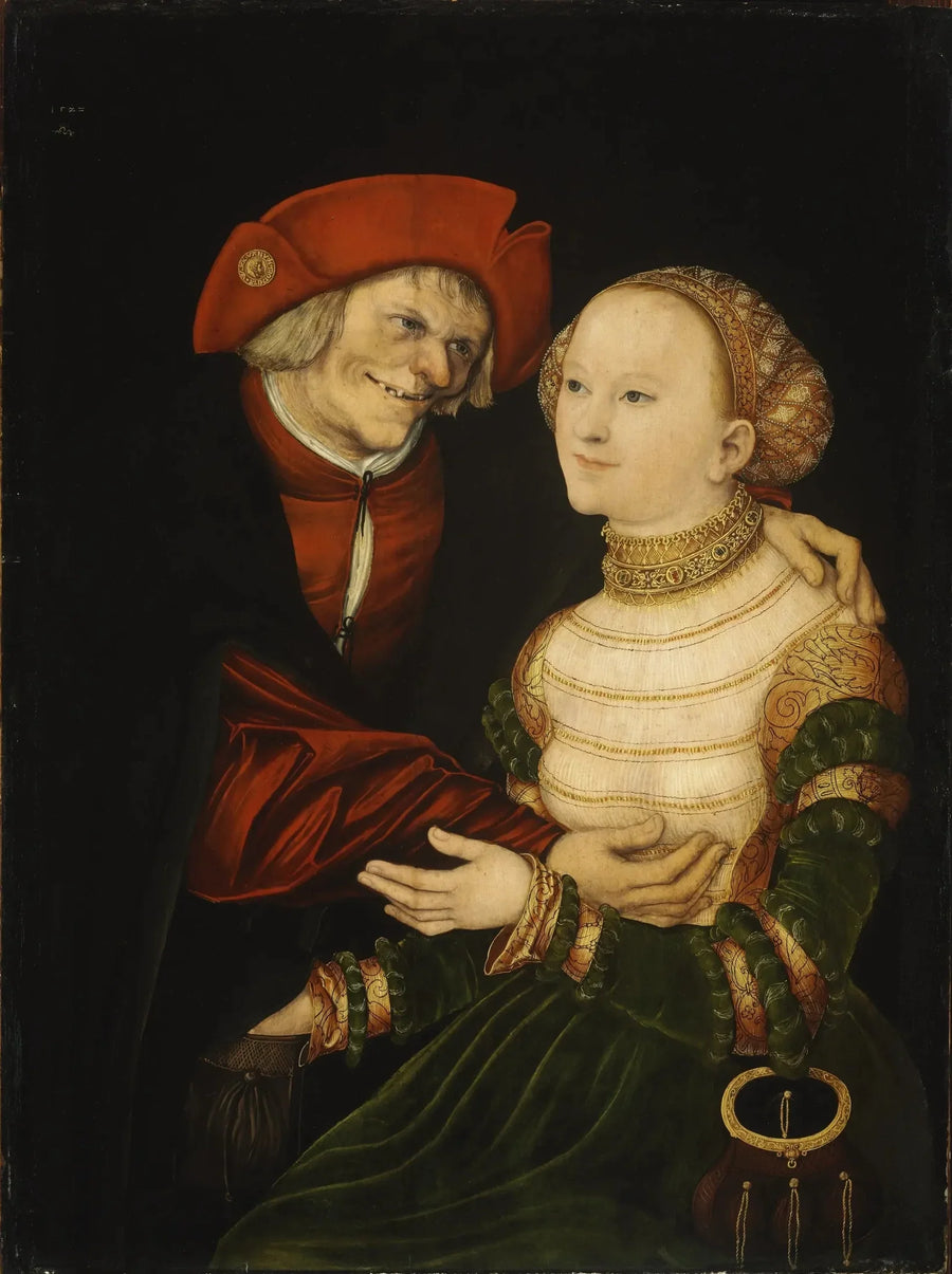 Det dårligt matchede par II - Lucas Cranach den Ældre