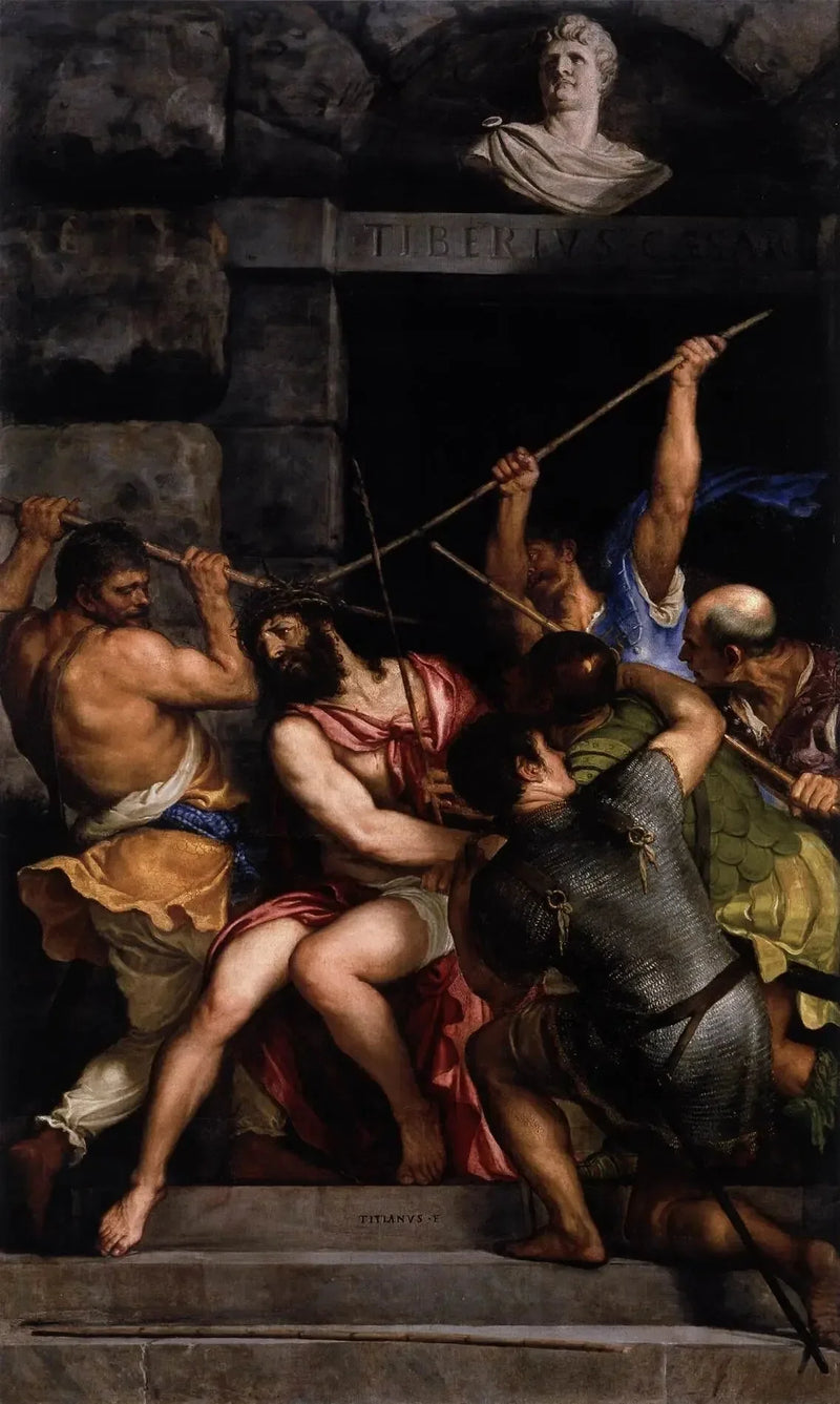 Kroningen af tornekransen - Titian